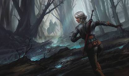 Ciri The Witcher Video Games Artwork Matte Finish Poster Paper Print