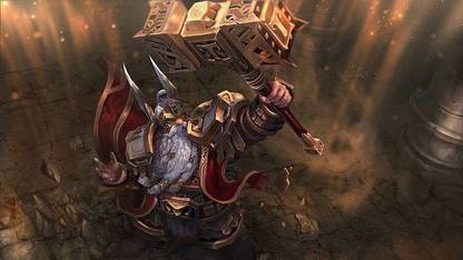 Fantasy Art Warrior Hammer Dwarf Matte Finish Poster Paper Print