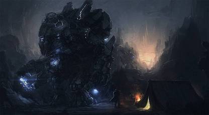 Artwork Fantasy Art Mech Robot Matte Finish Poster Paper Print