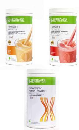 Herbalife Nutrition Formula 1 Shake Mix Orange And Strawberry With Protein 400 gm Plant-Based Protein