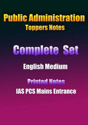 Vajiram Latest Complete Public Administration Printed Notes For IAS Mains