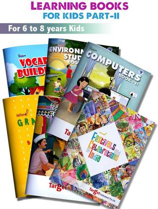 Learning Books For Basics Of English Vocabulary, Grammar, Computer, EVS, Hindi Language And Festivals And Celebrations Of India For Kids | Part 2 | 6 To 8 Year Old Children | Includes Activities With Colourful Pictures | Set Of 6 Book