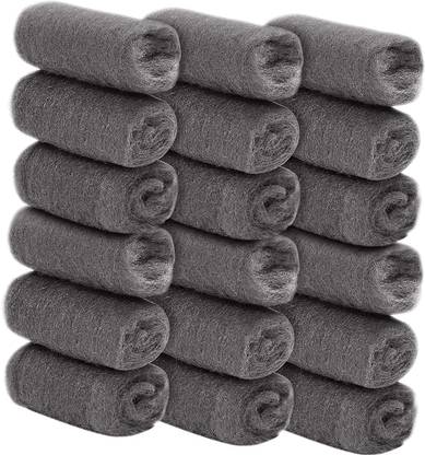 Shree Varni Enterprise Steel Wool Fine 1.50m Wire Roll Pad for Glass Furniture Tray Metal Precision Tool Cleaning Polishing Grade 0000 Scrub Sponge