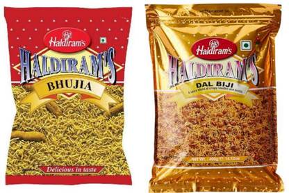 Haldiram's besan bhujia and dal biji combo pack