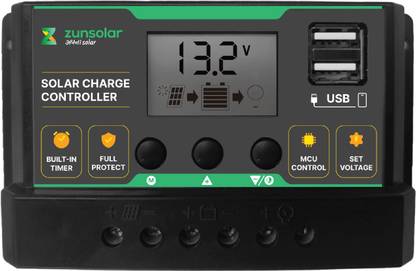 ZunSolar 10 Ampere 12/24 Volts (ZS10) PWM Solar Charge Controller