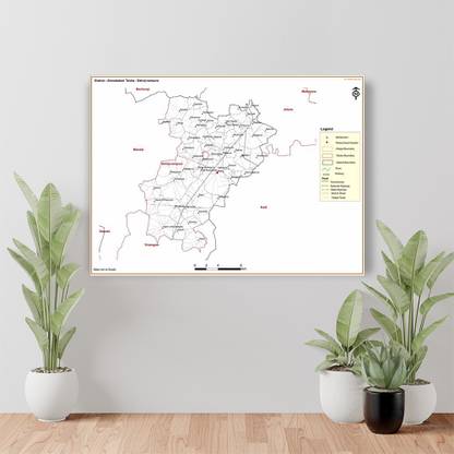 BRITISH TERMINAL 60 cm Ahmedabad DISTRICT Detroj-Rampura TALUKA Self Adhesive Sticker