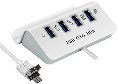 AltiCare Dual Connectivity (USB + Micro USB)High Speed 4 Port USB OTG Connector for Multi Port Interface for PC & Mobile- Best for Gaming 2in1 4 Port OTG HUB-32 USB Hub