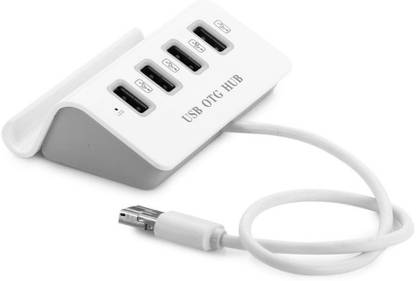 PSYPHY Widely Applicable USB OTG HUB - 4 port 2 in 1 Connection with Mobile Stand and High Speed USB 3.0 2in1 4 Port OTG HUB-35 USB Hub