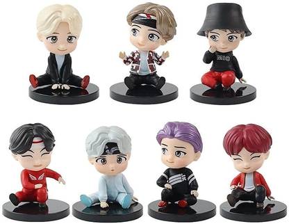 Meraki Creative Hub BTS bangtan boys Limited editionToy action figure for Car Dashboard, Decoration, Office Desk & Study Table
