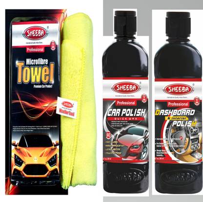 Sheeba Tyre shine, Polish, Towel Combo