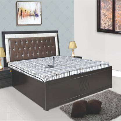 Eltop Wooden Furniture Double Bed With Box Storage Engineered Wood King Hydraulic In India Eltop Wooden Furniture Double Bed With, King Size Coffin Bed Dimensions