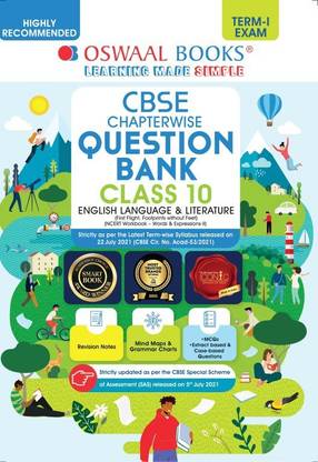 Oswaal Cbse MCQS Question Bank Chapterwise for Term-I, Class 10, English Language & Literature (with the Largest MCQ Question Pool for 2021-22 Exam) - Question Bank Chapterwise For Term-I, Class 10, English Language & Literature (With the MCQ Question Pool for 2021-22 Exam)