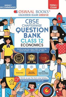 Oswaal CBSE MCQs  - Question Bank Chapterwise For Term-I, Class 12, Economics (With the MCQ Question Pool for 2021-22 Exam)