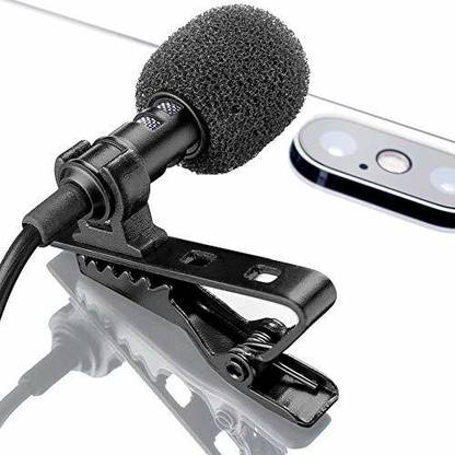 Gupta Best 3.5mm Clip Collar Mic for Voice Recording, Lapel Mic Mobile, YouTube Video's Pc, Laptop, Android Smartphones, DSLR Camera, Full Support for iOS Devices (Black) Camera Microphone