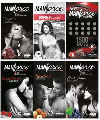 MANFORCE Mix Condoms Set Of 6 Condom