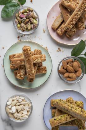 Waffle House Freshly Baked Dry Fruits Cookie Sticks - Assorted Box Cookies Biscuit