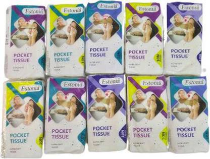 S Mark S mark Pocket tissue Tissue for Face Single Pocket Pack Tissues-