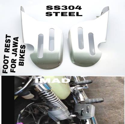 imad SS304 STEEL Pillion Left, Right Foot Rest Mount Foot Rest Foot Rest