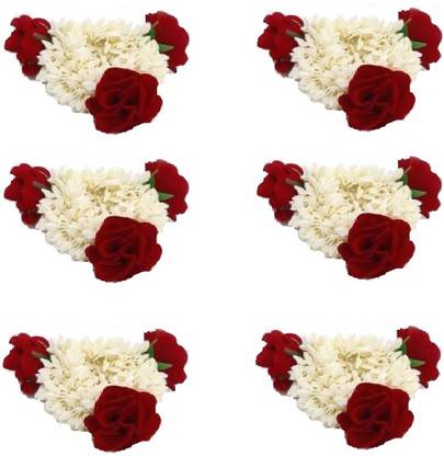 kaku GAJRA_MOGRA&ROSE BUN CLIP PACK_6 Bun Clip