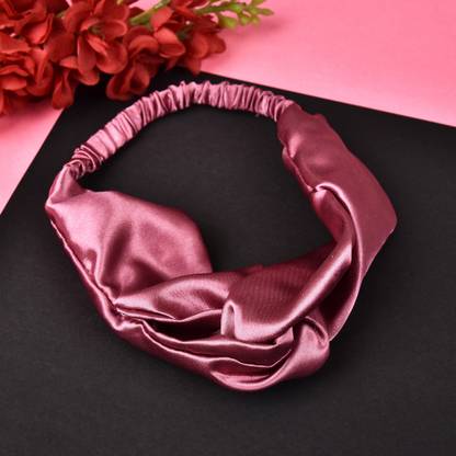 RHYNISH Satin Silk Cross Band Head Band