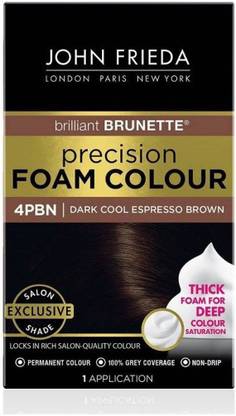 JOHN FRIEDA Precision Foam Colour Salon Blends Dark Cool Espresso Brown 4PBN 1 Kit , 4PBN Dark Cool Espresso Brown