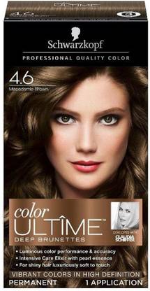Schwarzkopf Color Ultime Deep Brunettes Hair Color 4.6 Macadamia Brown , 4.6 Macadamia Brown