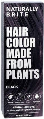 Brite Naturally Henna Hair Dye Black , Black