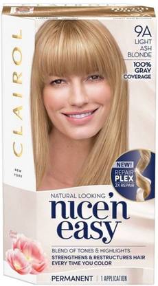 Clairol Nice'n Easy Permanent Hair Color 9A Light Ash Blonde 1 kit , 9A Light Ash Blonde