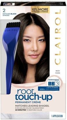 Clairol Root Touch-Up Permanent Hair Color 2 Black 1 Kit , 2 Black