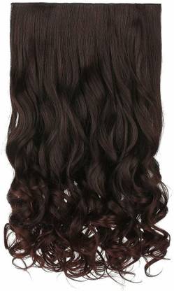 Tressed Chocolate Brown Curly Hair Extension