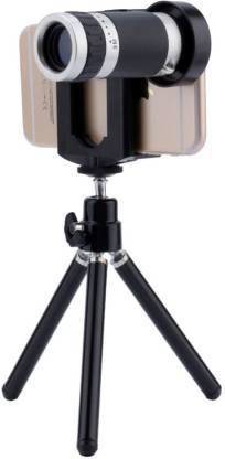 VMBS Premium Quality 8X Optical Zoom Universal Telescope Mobile Camera Lens Kit with Tripod & Adjustable Holder for All Android and iOS Mobile, Extend the potential of cellphone camera with 8X Optical Zoom Telescope Camera Lens adjustable focal length and 8X optical zooming, it mounts directly to the cellphone for magnification. Mobile Phone Telescope Camera Lens with Tripod Compatible with all Smartphones Mobile Phone Lens