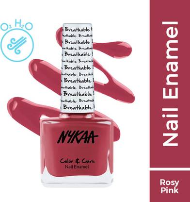 NYKAA Breathable Nail Enamel - Rosy Future - 322 pink