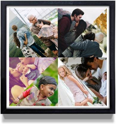 Collagee Personalised Photo Collage Frames 13x13 Digital Reprint 13 inch x 13 inch Painting