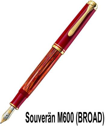 Pelikan Souverän M600 Tortoiseshell-Red FP (B) Fountain Pen
