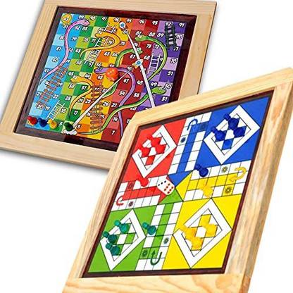 Radiso Wooden Chess-Ludo 2 in 1 Combo Board Game | Crafted Game Set for Family and children (Offline)