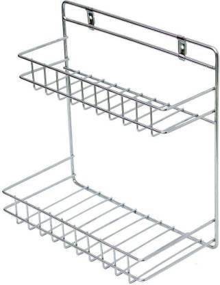 Vivek Sales Wall Mountable Detergent Holder / Bathroom Rack / Multipurpose Stand Kitchen Rack Stainless Steel Wall Shelf Stainless Steel Wall Shelf (Number of Shelves - 2, Steel) Stainless Steel Wall Shelf