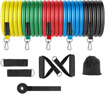 ADX Power resistance band 11 Pcs Set for Beginner to Experts Resistance Tube