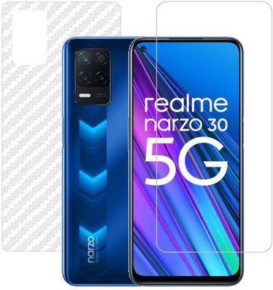 HOBBYTRONICS Front and Back Screen Guard for Realme Narzo 30 (5G)
