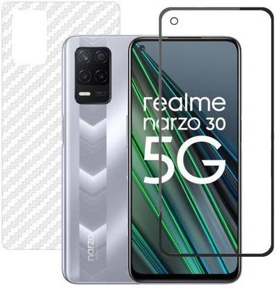 HOBBYTRONICS Front and Back Screen Guard for Realme Narzo 30 (5G)