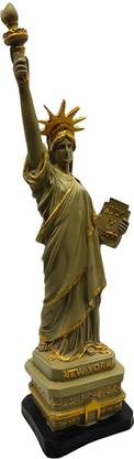 Sankalan Creation Metal Statue of Liberty | Eiffel Towe Figurine for Home Decorative Showpiece  -  33 cm