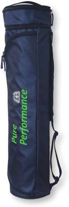 WishKraft Yoga Mat Bag [Navy Blue] Easy Access Zips, Storage Pocket, Adjustable Strap