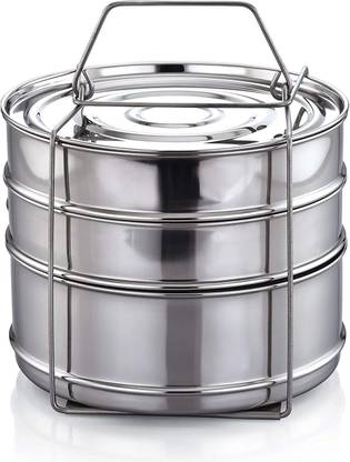 PRV Cooker Separator Set (3 Containers; Suitable for 10 litres Prestige Outer Lid Cooker)… Stainless Steel Steamer