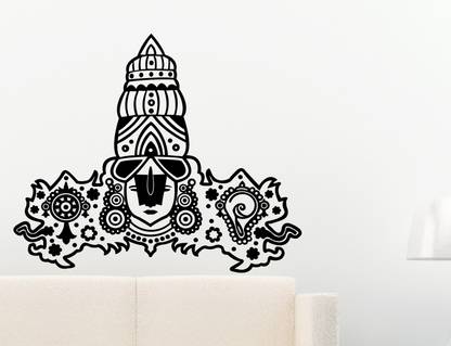 INDIA WALL STICKER 70 cm INDIA Tirupati balaji Wall Decal & Sticker Removable Sticker