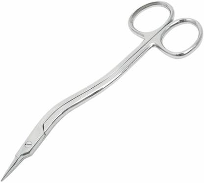 ARINEO Stainless Steel 410 Grade Stitch Cutting Scissors (Standard Size) Curved And Angled Dissecting Scissors