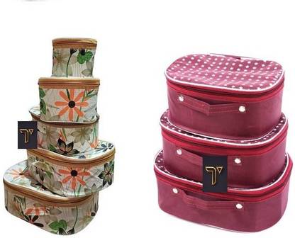 THouse TH-KUMKUM & STAR-140-003-2 SET Makeup Box, Storage box, MULTI PURPOSE Vanity Box