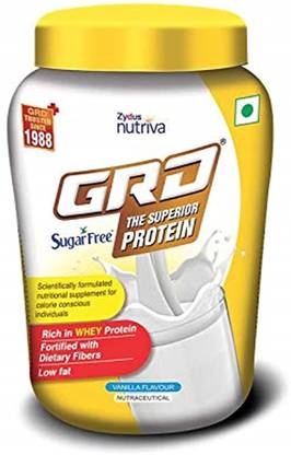 GRD Sugarfree Low Fat Whey protein powder with 26 Essential Nutrients 200g