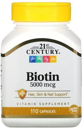 21st Century Biotin, 5,000 mcg, 110 Capsules