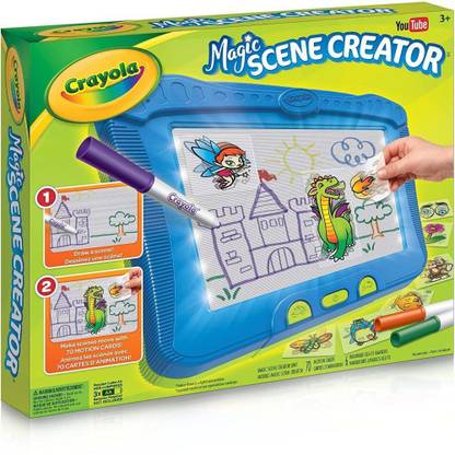 CRAYOLA Children's Magic Scene Creator Creative Drawing Kit