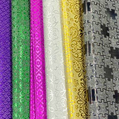 Aadtya Gift Wrapping Papers Sheets Glitter Design for Paper Decorations, Art & Craft, Card Making, Christmas, Family and Your Loved Ones (70 X 50CM) Pack of 30 Glitter Gift Wrapper