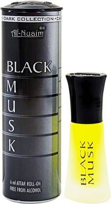 Al-Nuaim Exclusive Series Black Musk Alcohol Free Attar Roll On - 6ml Floral Attar
